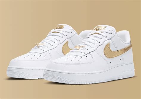 nike air force weiß mit gold